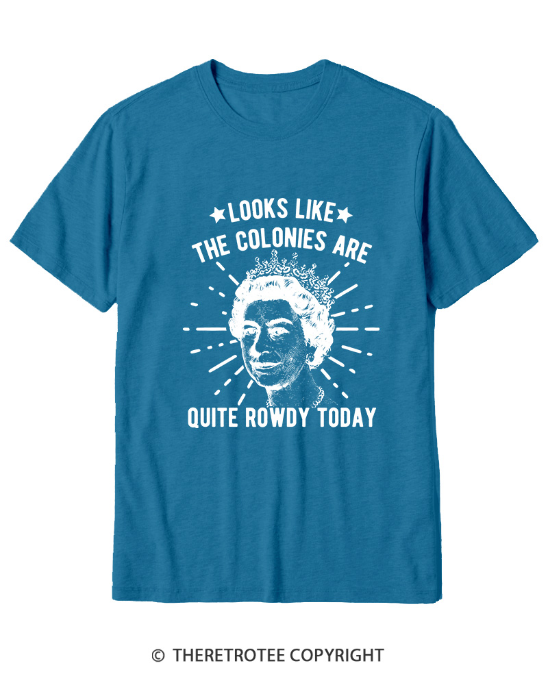 TheRetroTee Looks Like The Colonies Are Quite Rowdy Today Cotton T-Shirt