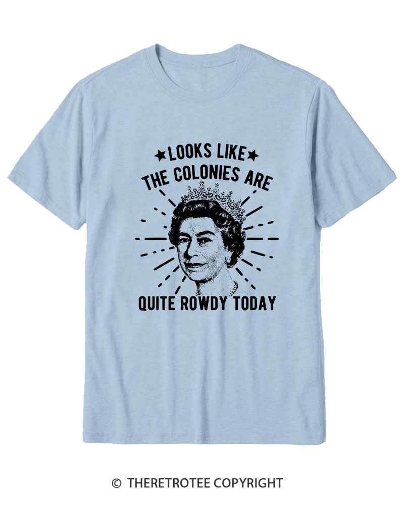 TheRetroTee Looks Like The Colonies Are Quite Rowdy Today Cotton T-Shirt