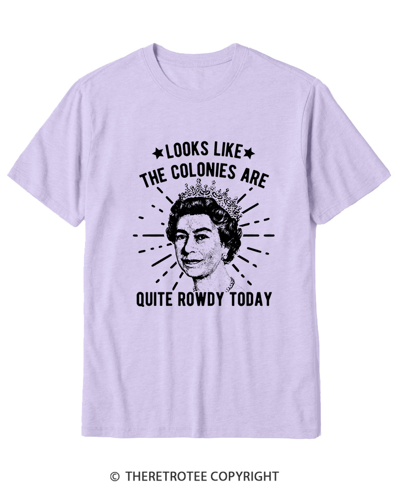TheRetroTee Looks Like The Colonies Are Quite Rowdy Today Cotton T-Shirt