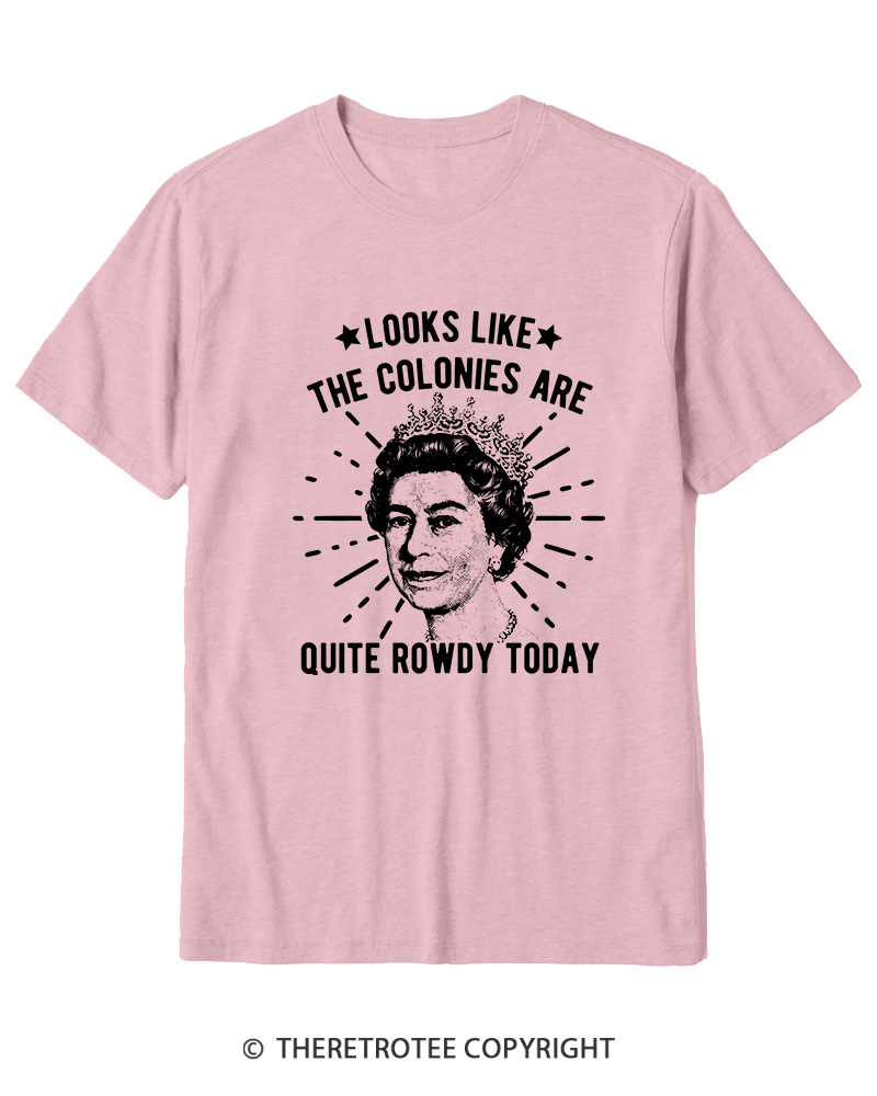 TheRetroTee Looks Like The Colonies Are Quite Rowdy Today Cotton T-Shirt