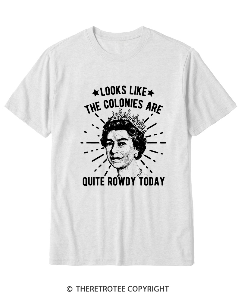 TheRetroTee Looks Like The Colonies Are Quite Rowdy Today Cotton T-Shirt