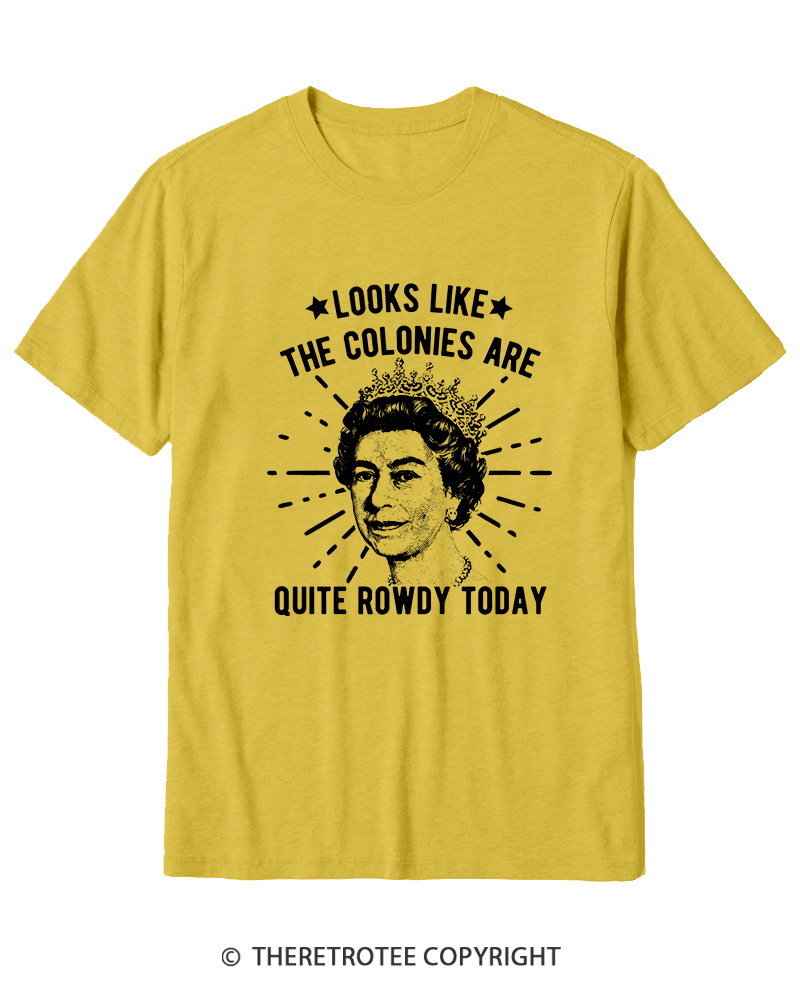 TheRetroTee Looks Like The Colonies Are Quite Rowdy Today Cotton T-Shirt