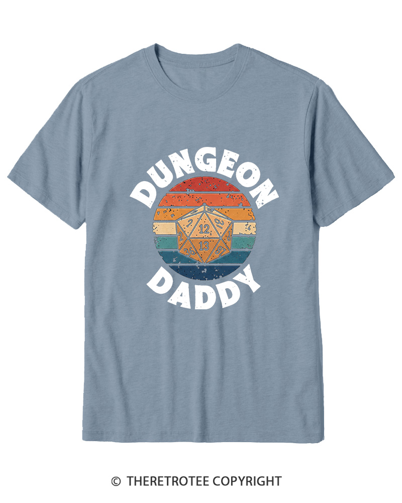 TheRetroTee Dungeon Daddy Fathers Day Cotton T-Shirt