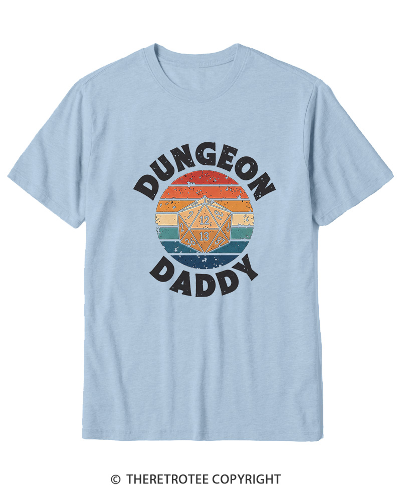 TheRetroTee Dungeon Daddy Fathers Day Cotton T-Shirt