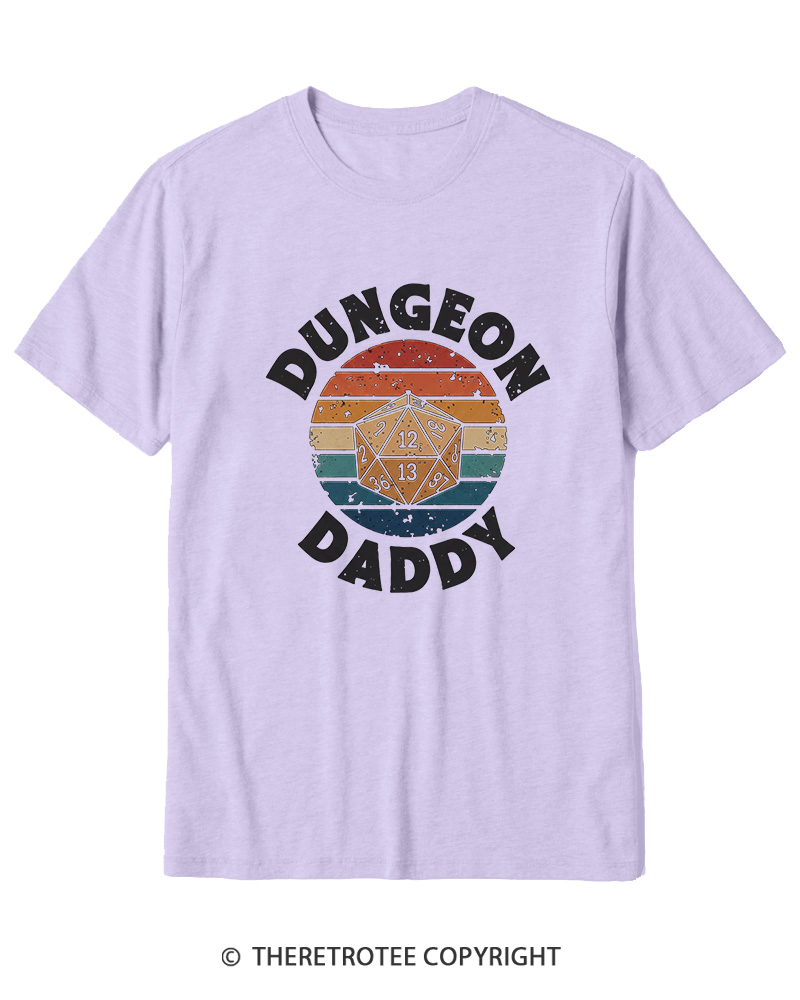 TheRetroTee Dungeon Daddy Fathers Day Cotton T-Shirt