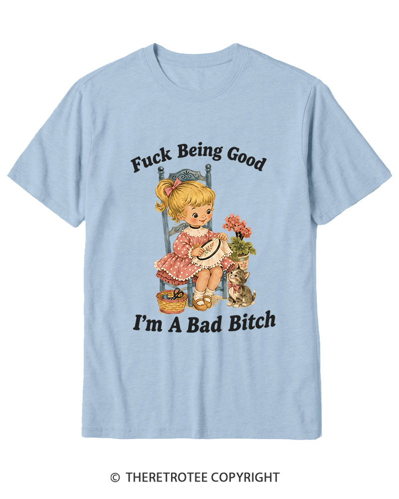 TheRetroTee I’m A Bad Bitch 1950s Cotton T-Shirt