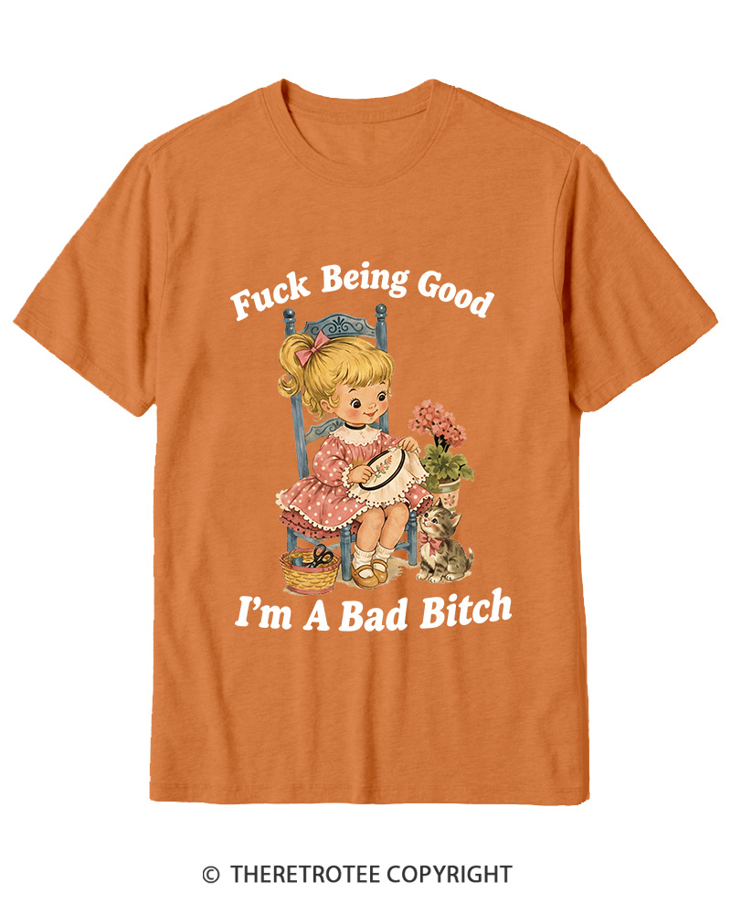 TheRetroTee I’m A Bad Bitch 1950s Cotton T-Shirt