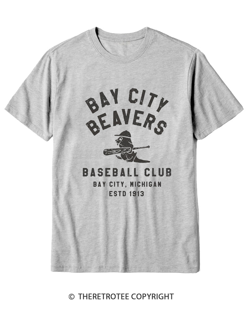 TheRetroTee Bay City Beavers 1913 Cotton T-Shirt