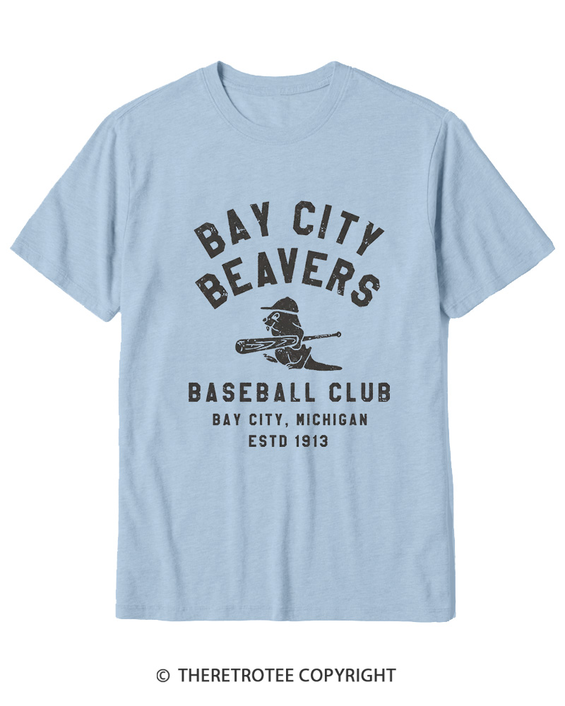 TheRetroTee Bay City Beavers 1913 Cotton T-Shirt
