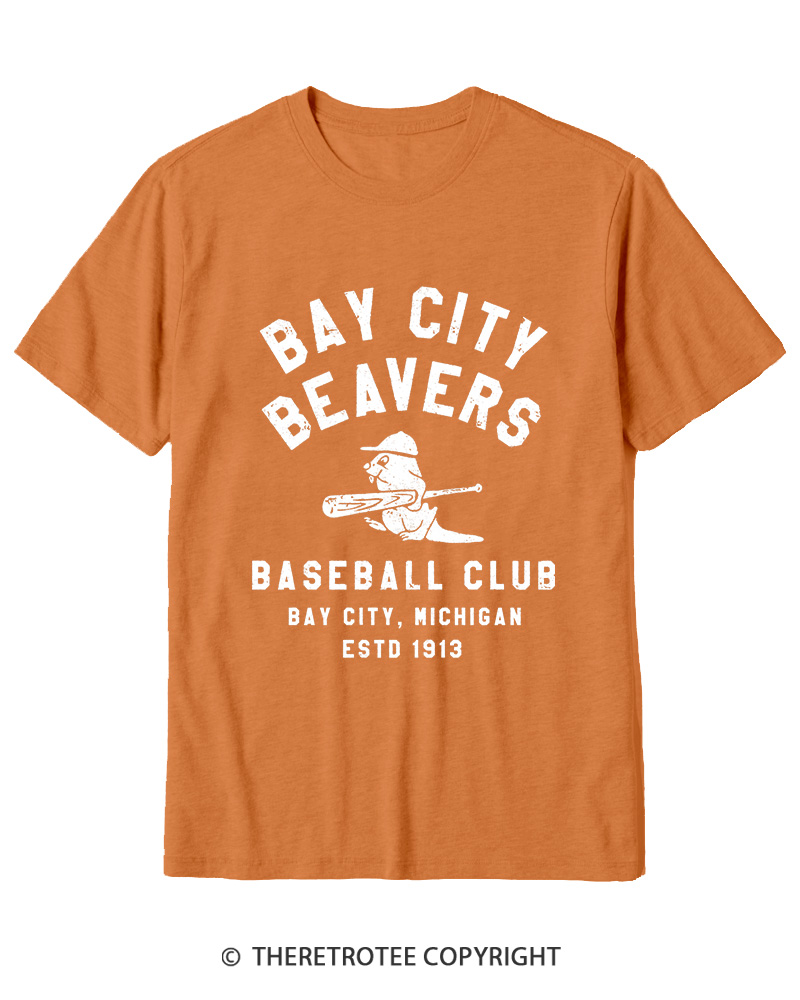 TheRetroTee Bay City Beavers 1913 Cotton T-Shirt