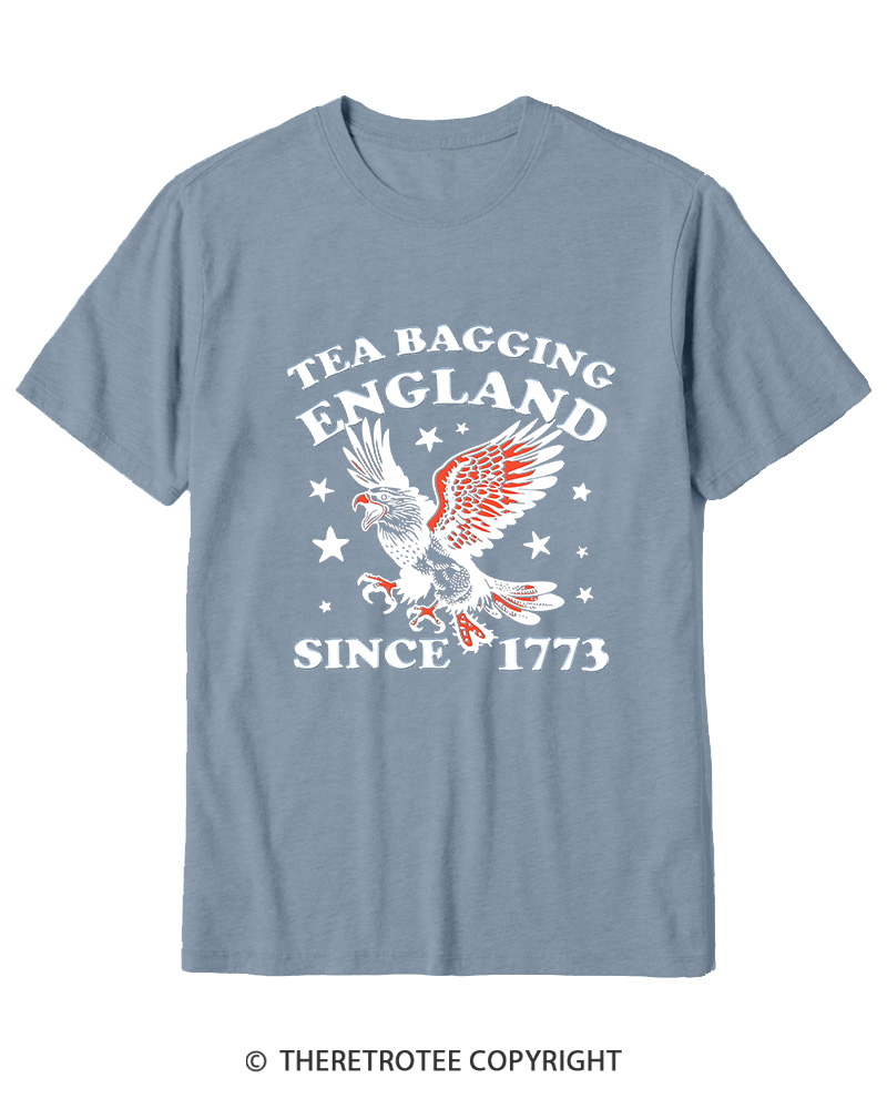 TheRetroTee Tea Bagging England Since 1773 Cotton T-Shirt
