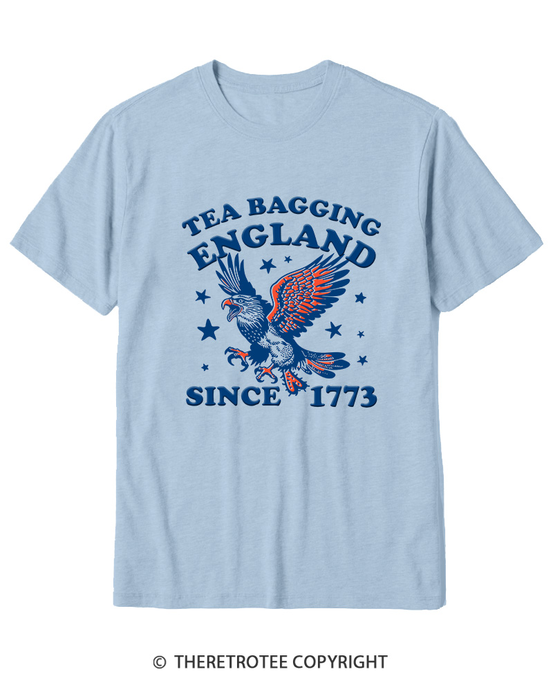 TheRetroTee Tea Bagging England Since 1773 Cotton T-Shirt