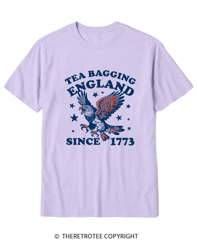 TheRetroTee Tea Bagging England Since 1773 Cotton T-Shirt