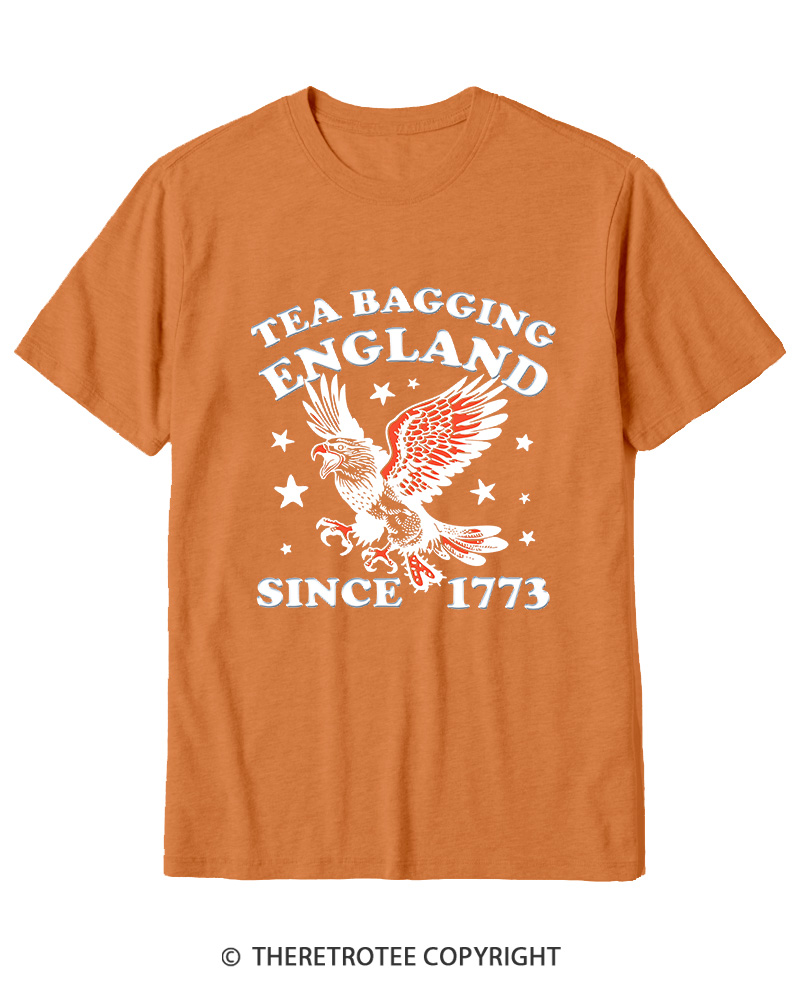 TheRetroTee Tea Bagging England Since 1773 Cotton T-Shirt