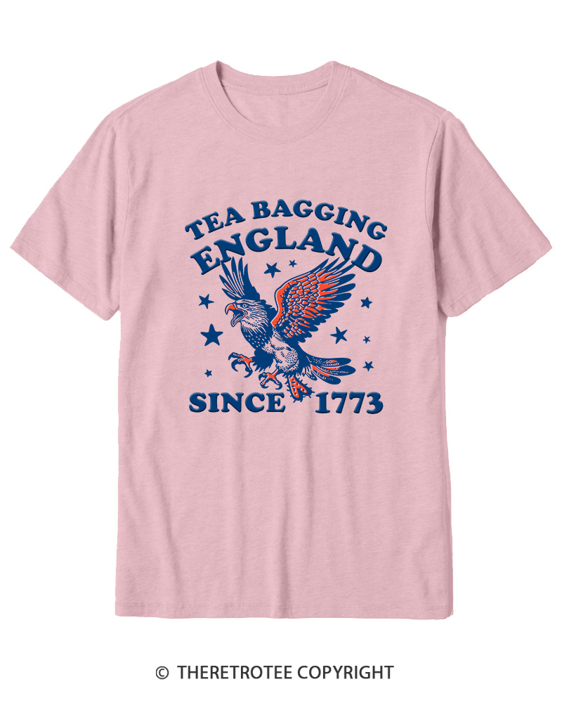 TheRetroTee Tea Bagging England Since 1773 Cotton T-Shirt