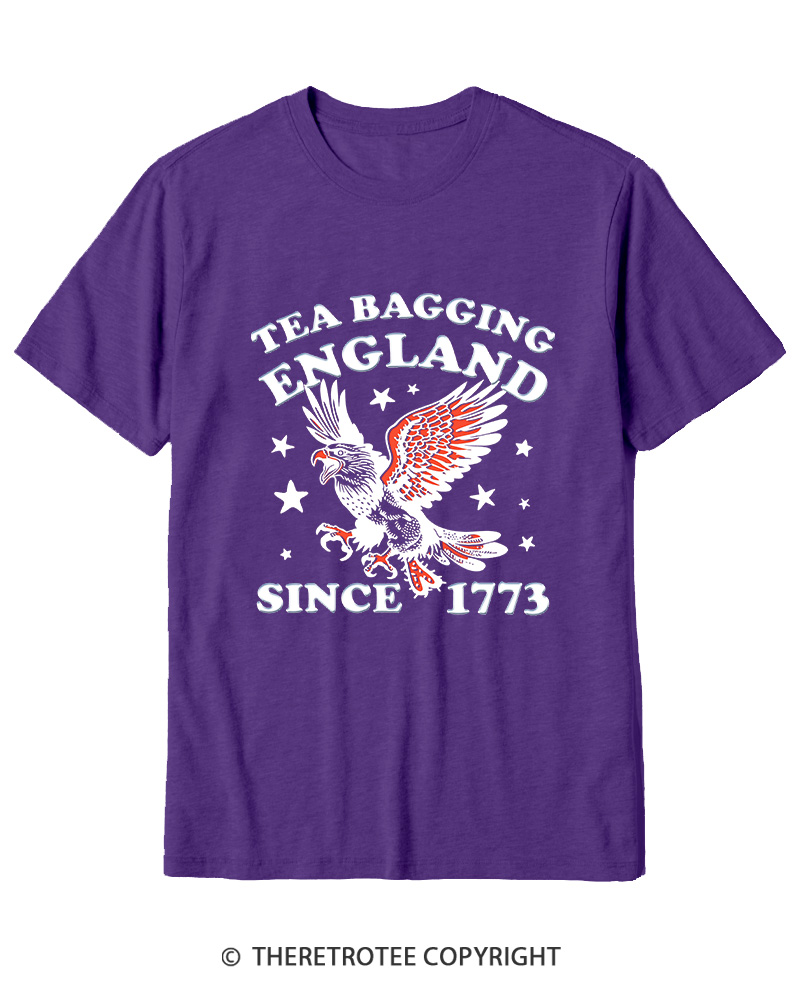 TheRetroTee Tea Bagging England Since 1773 Cotton T-Shirt