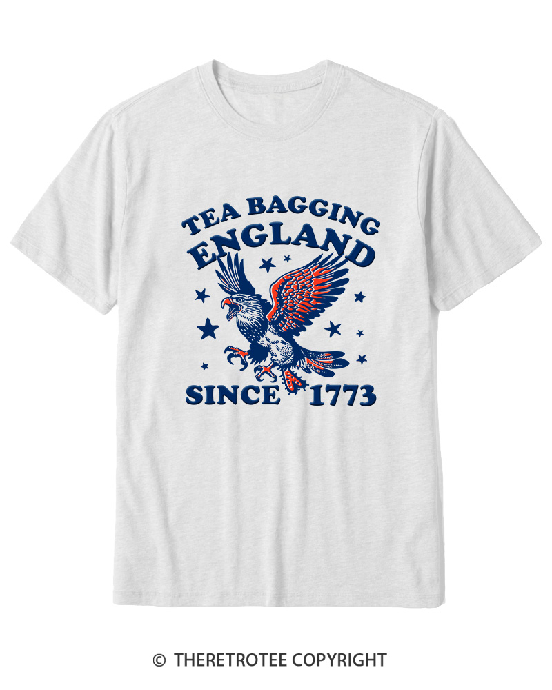 TheRetroTee Tea Bagging England Since 1773 Cotton T-Shirt