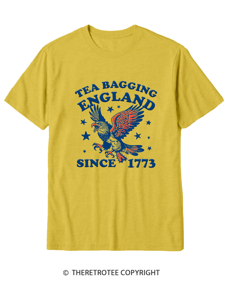 TheRetroTee Tea Bagging England Since 1773 Cotton T-Shirt