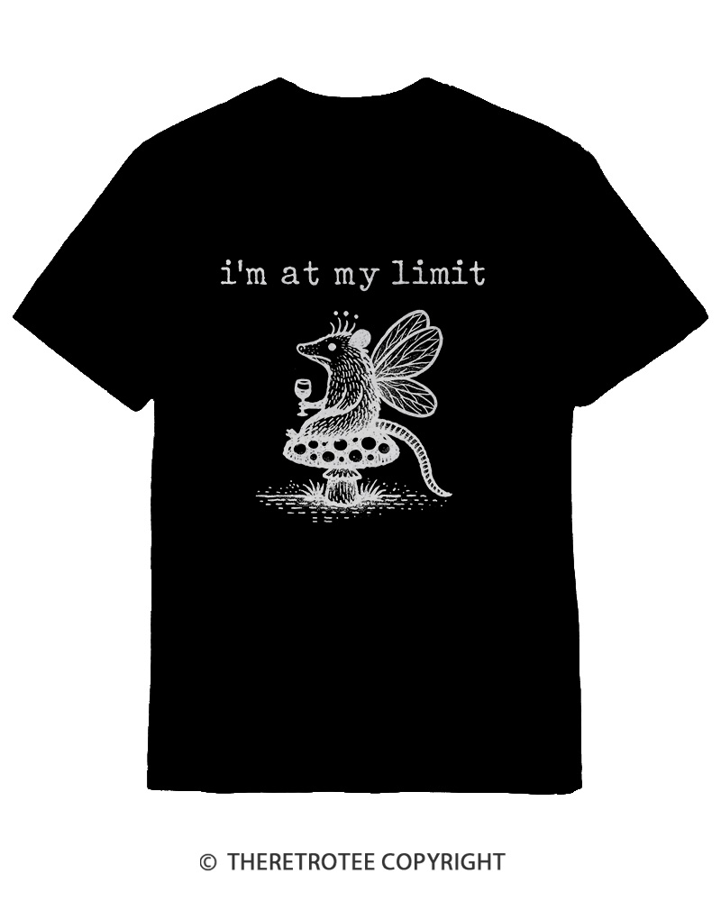 TheRetroTee I’m At My Limit Cotton T-Shirt