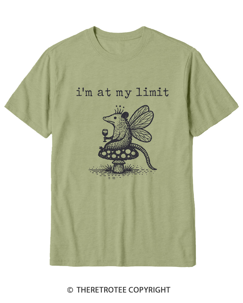 TheRetroTee I’m At My Limit Cotton T-Shirt