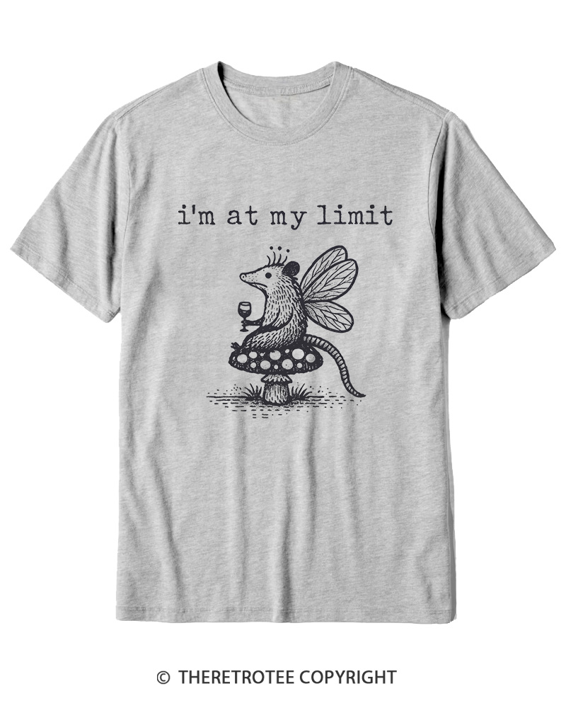 TheRetroTee I’m At My Limit Cotton T-Shirt
