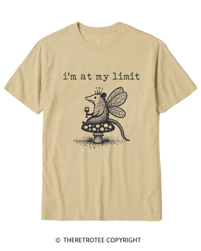 TheRetroTee I’m At My Limit Cotton T-Shirt