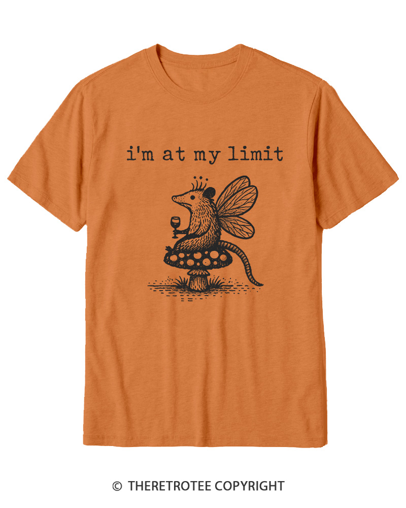 TheRetroTee I’m At My Limit Cotton T-Shirt