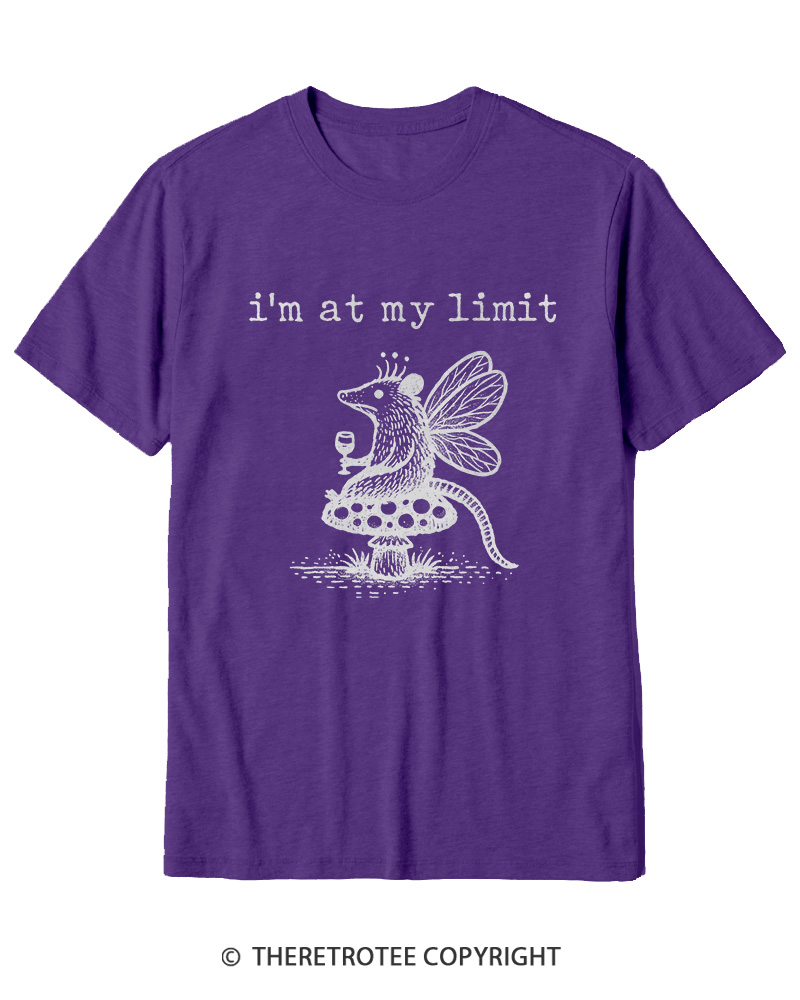 TheRetroTee I’m At My Limit Cotton T-Shirt
