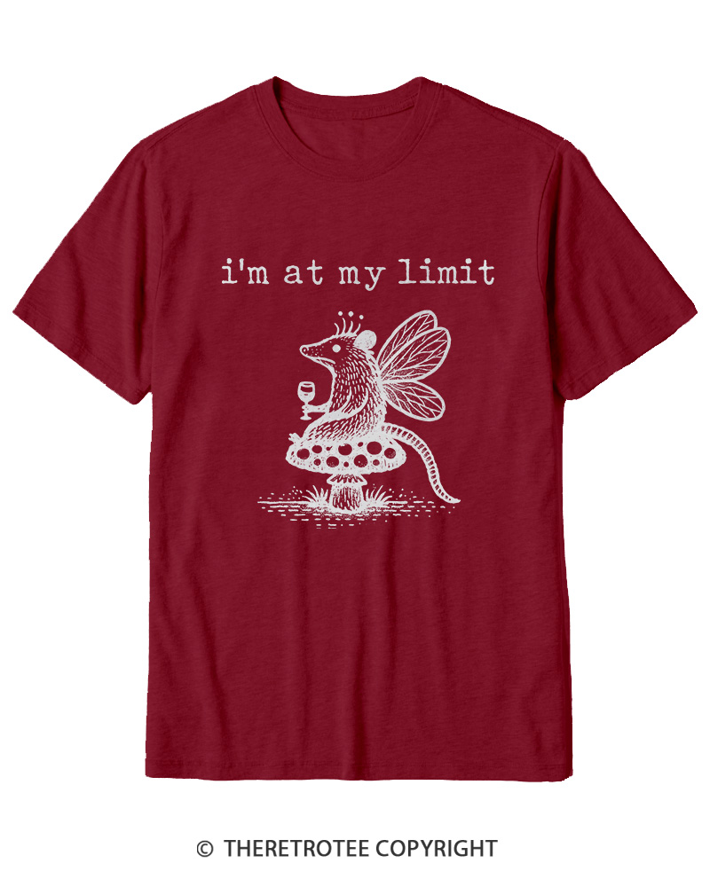 TheRetroTee I’m At My Limit Cotton T-Shirt