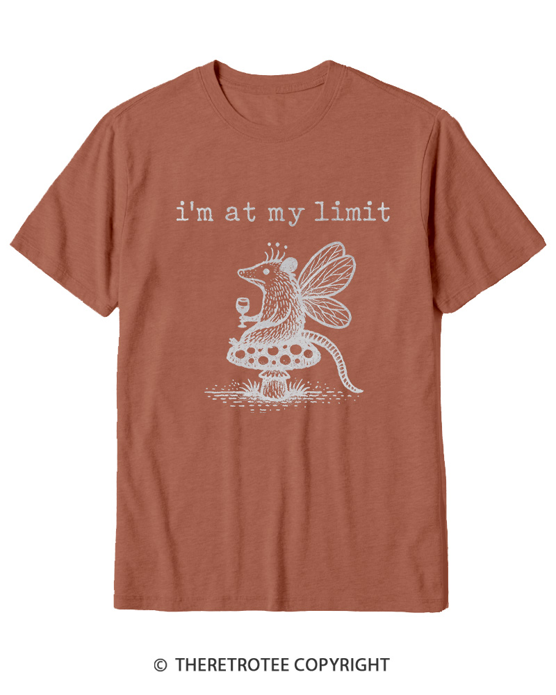 TheRetroTee I’m At My Limit Cotton T-Shirt