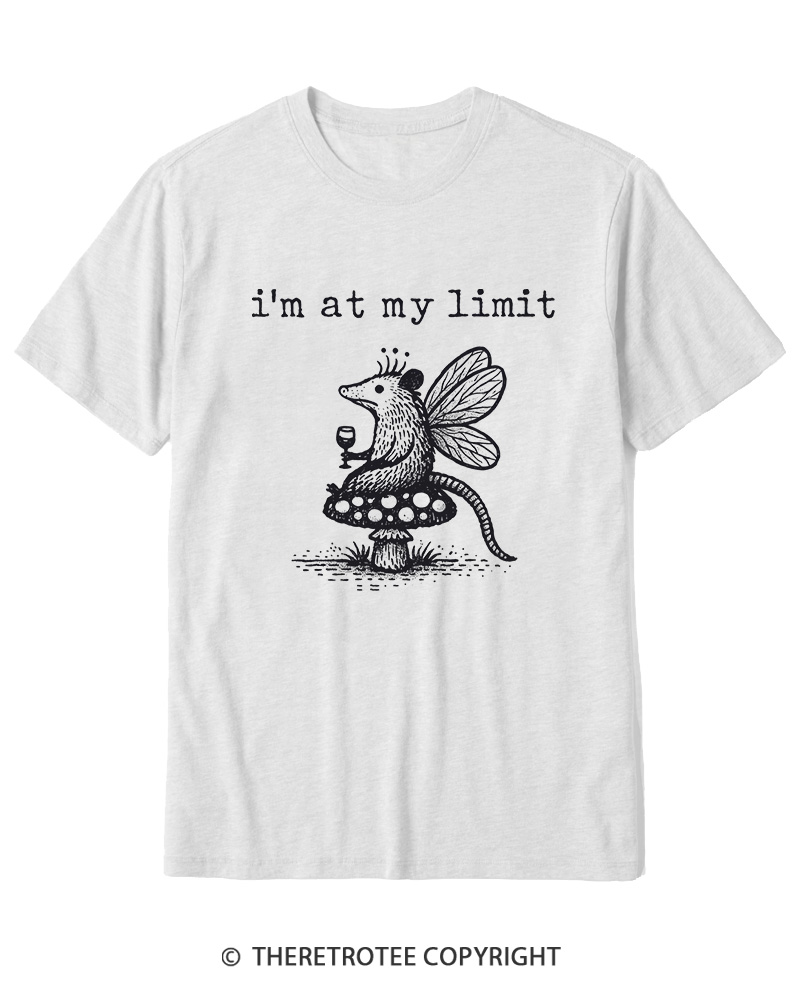 TheRetroTee I’m At My Limit Cotton T-Shirt