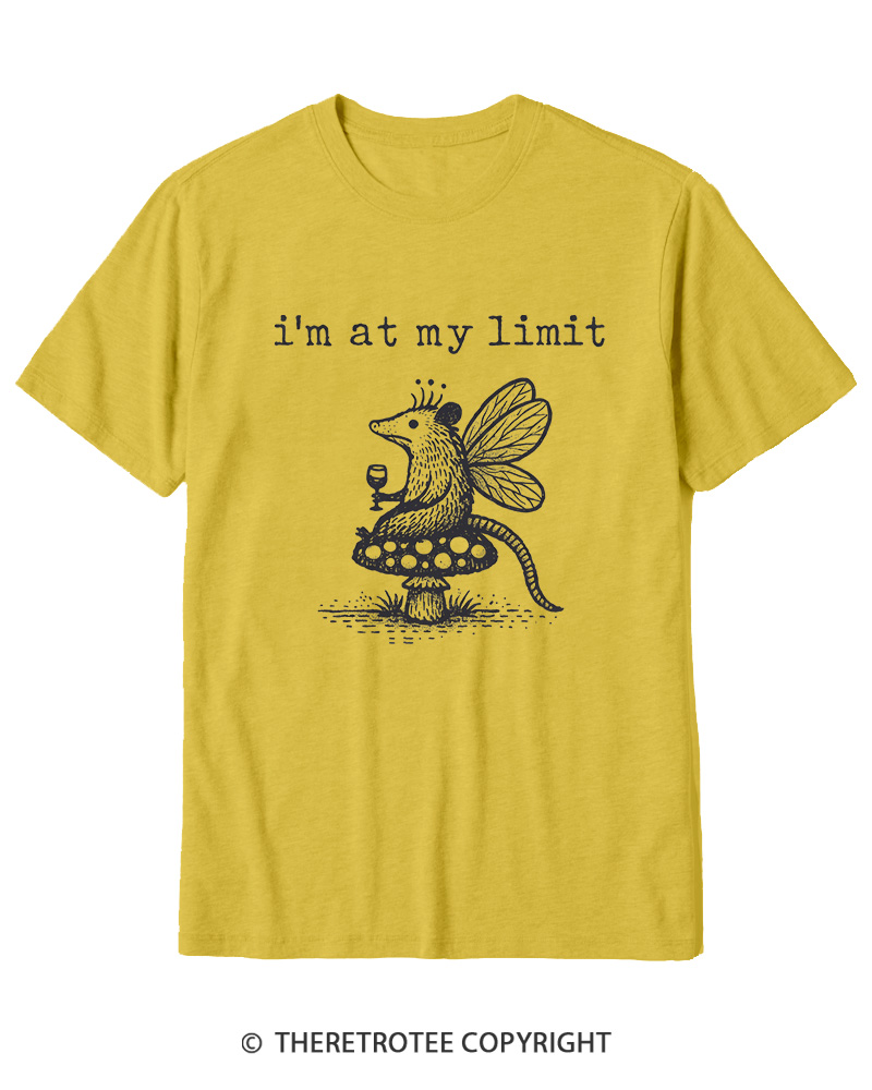 TheRetroTee I’m At My Limit Cotton T-Shirt