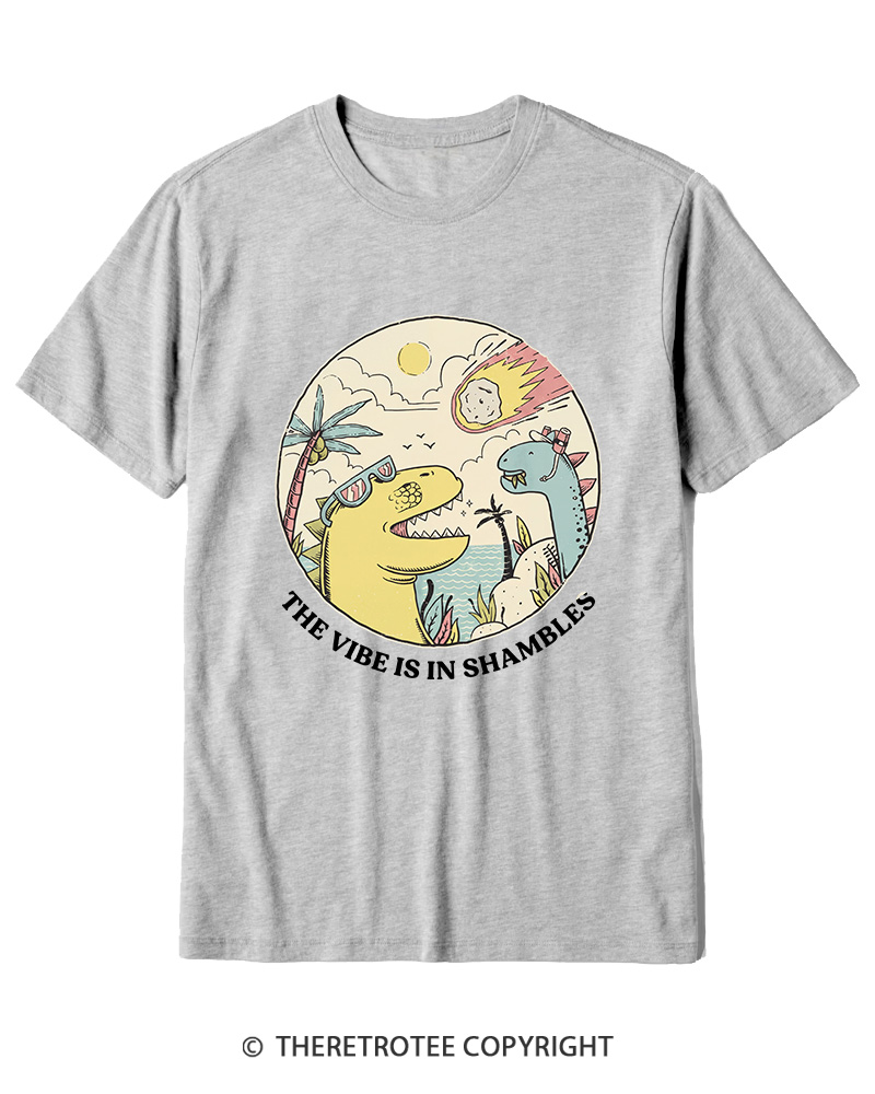 TheRetroTee The Vibes Are In Shambles 1980s Cotton T-Shirt