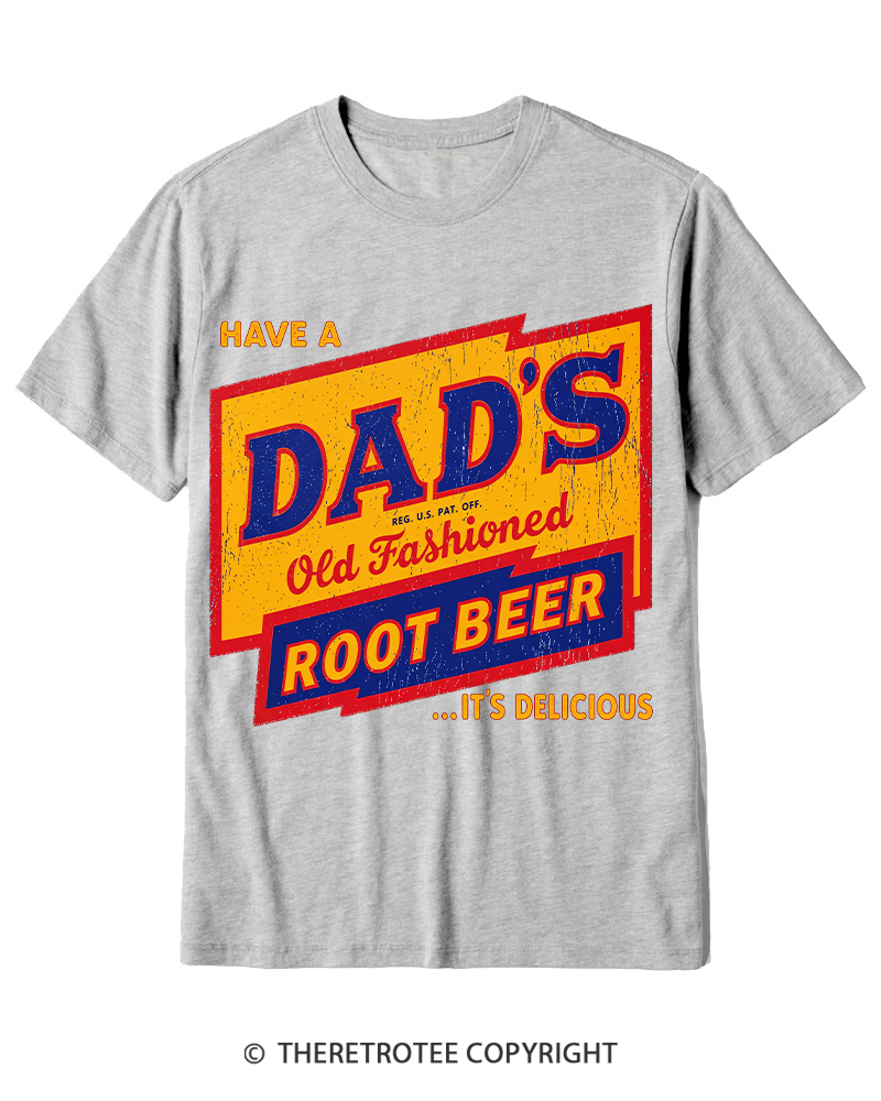 TheRetroTee Dad's Root Beer 1960s Cotton T-Shirt