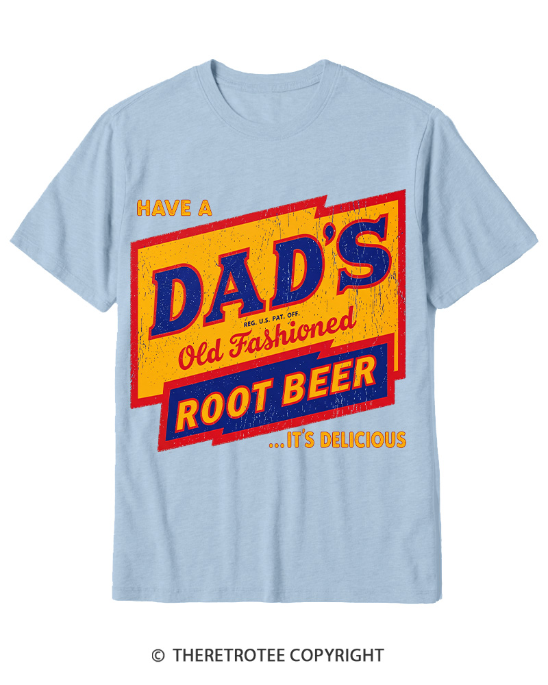 TheRetroTee Dad's Root Beer 1960s Cotton T-Shirt