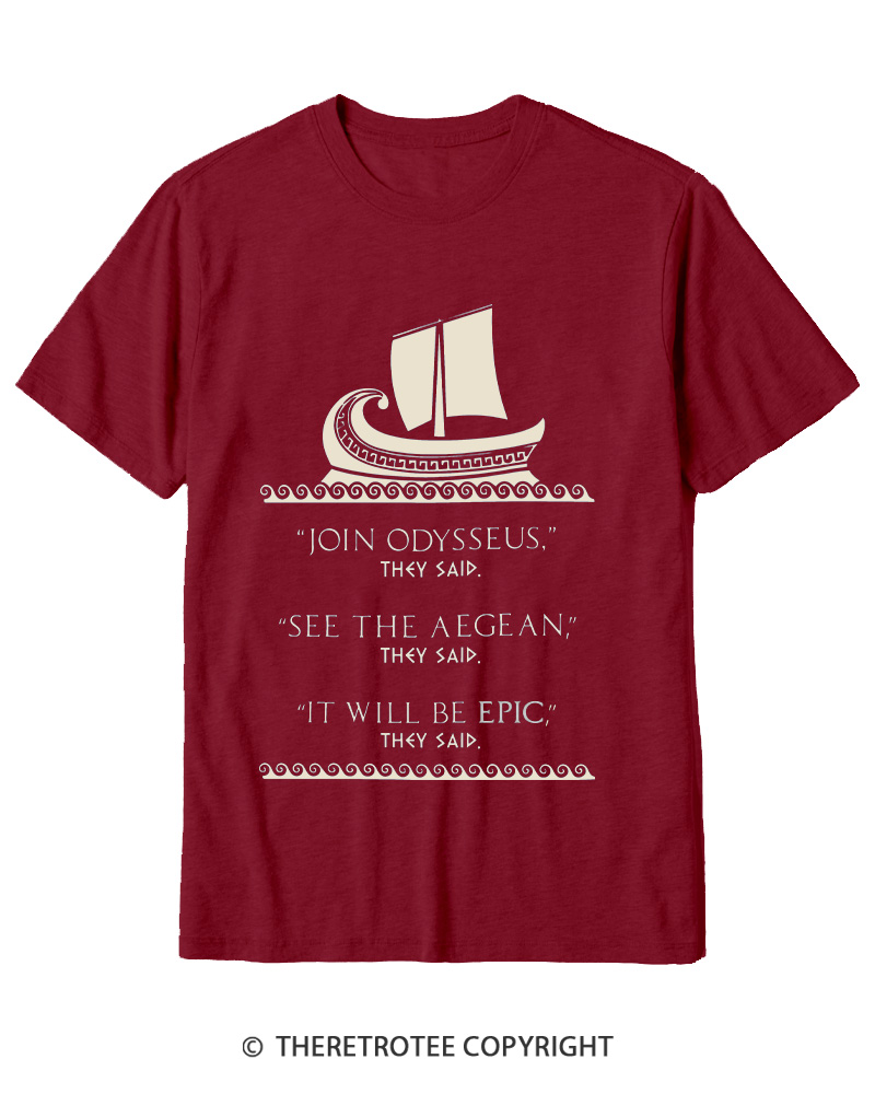 TheRetroTee Join Odysseus Cotton T-Shirt