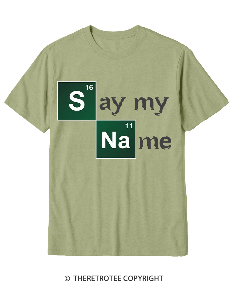 TheRetroTee Say My Name Cotton T-Shirt