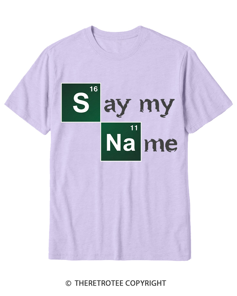 TheRetroTee Say My Name Cotton T-Shirt