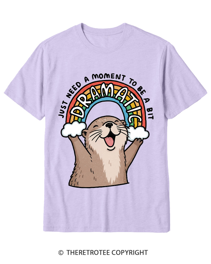 TheRetroTee Just Need A Moment To Be A Dramatic 1970s Cotton T-Shirt