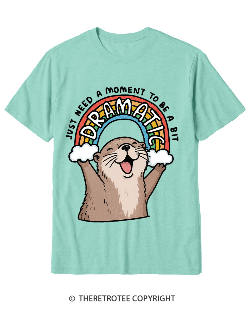 TheRetroTee Just Need A Moment To Be A Dramatic 1970s Cotton T-Shirt