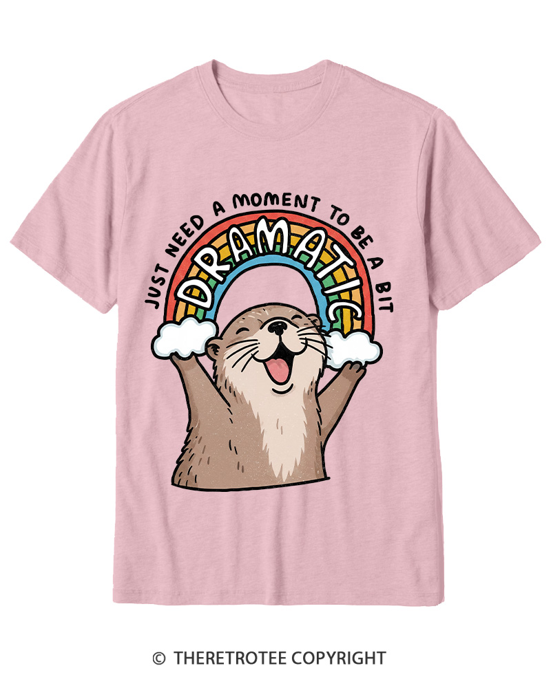 TheRetroTee Just Need A Moment To Be A Dramatic 1970s Cotton T-Shirt