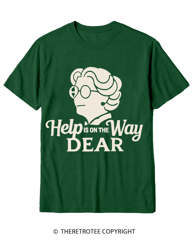 TheRetroTee Help Is On The Way 1990s Cotton T-Shirt