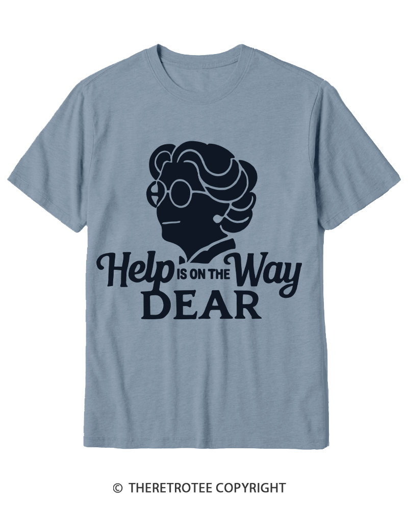 TheRetroTee Help Is On The Way 1990s Cotton T-Shirt