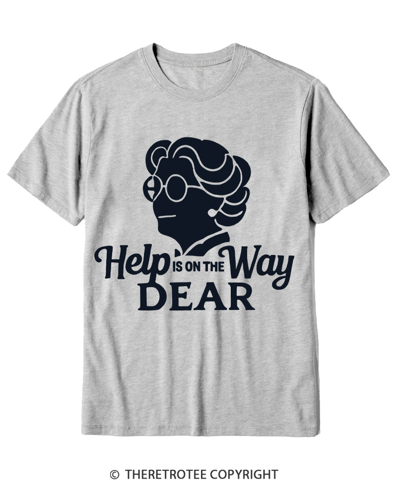 TheRetroTee Help Is On The Way 1990s Cotton T-Shirt