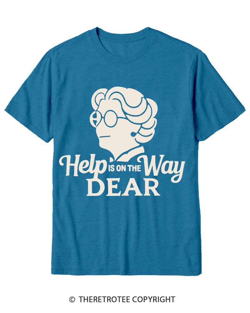 TheRetroTee Help Is On The Way 1990s Cotton T-Shirt