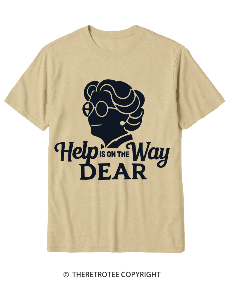 TheRetroTee Help Is On The Way 1990s Cotton T-Shirt