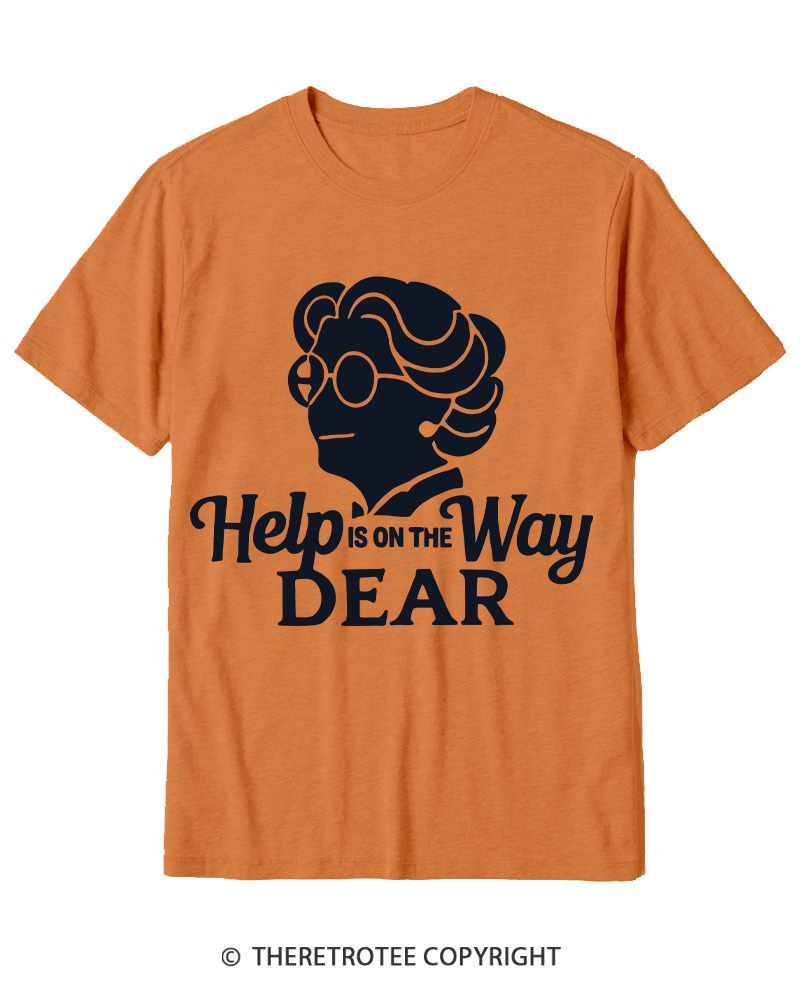 TheRetroTee Help Is On The Way 1990s Cotton T-Shirt