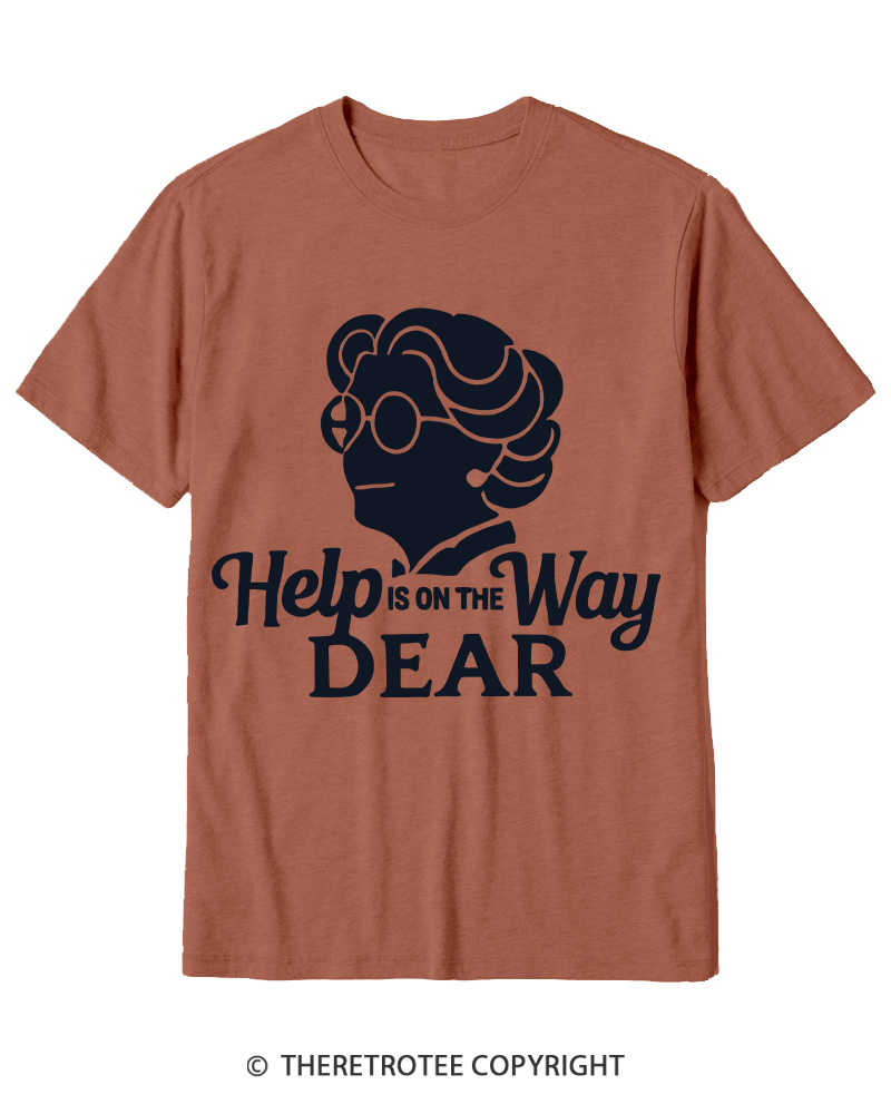 TheRetroTee Help Is On The Way 1990s Cotton T-Shirt