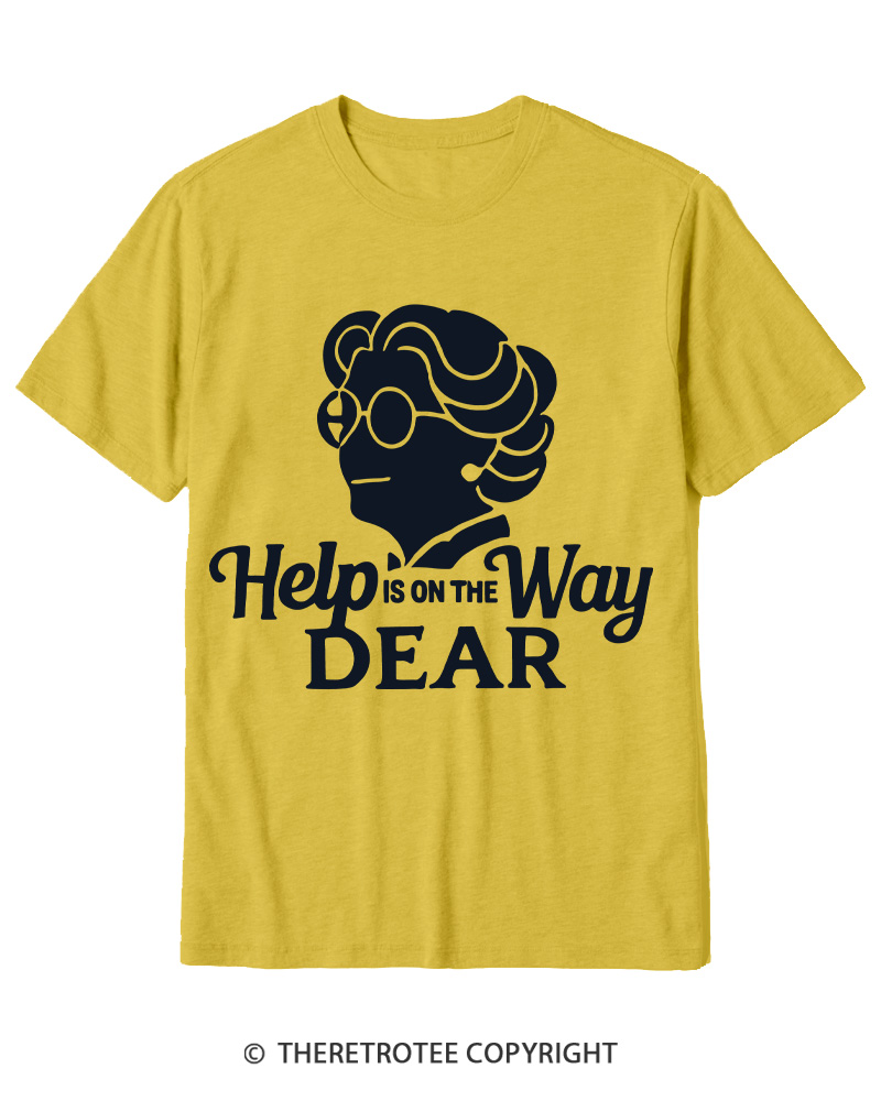 TheRetroTee Help Is On The Way 1990s Cotton T-Shirt