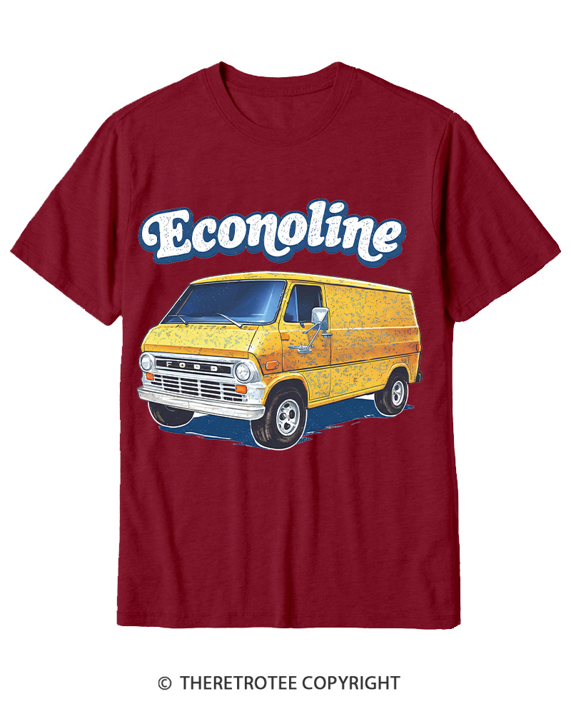 TheRetroTee 1970s Econoline Van Cotton T-Shirt